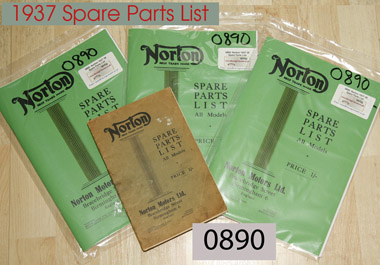 1937 Spare Parts Catalog